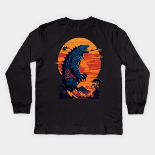 King of The monsters vector illustration design Kids Long Sleeve T-Shirt